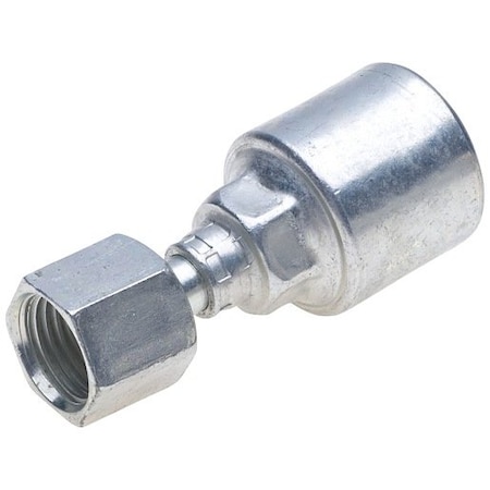 Gates Hose Coupling, Mega Crimp, Bite-The-Wire Crimp, Full-Torque Nut G25230-1212X